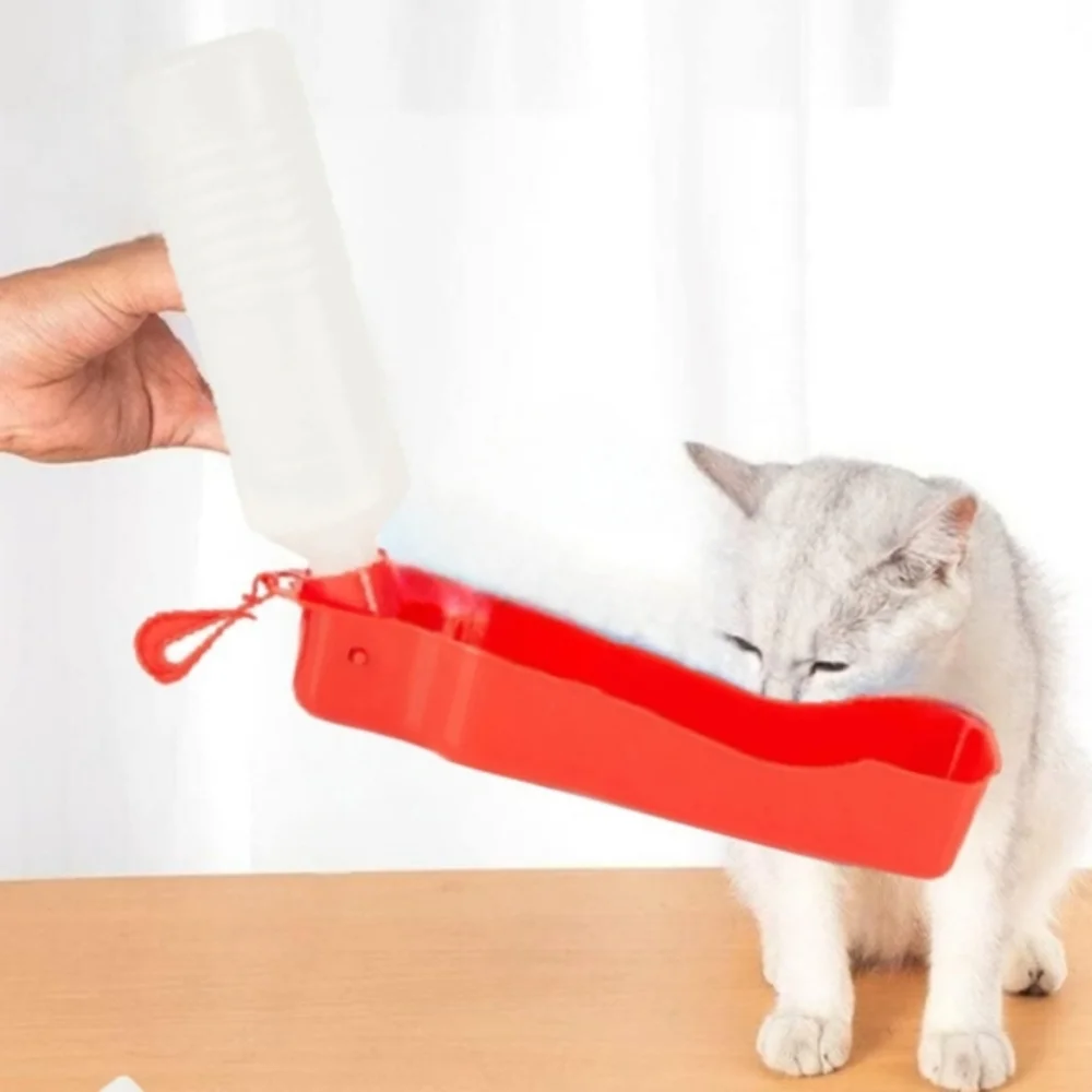 Portable Dog Folding Water Bottle Cat Travel Water Dispenser Pet Drinking Bottle